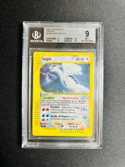 2003 AQUAPOLIS ITALIAN #149 LUGIA HOLO R BGS 9