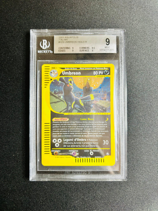 2003 AQUAPOLIS TALIAN #H29 UMBREON HOLO R