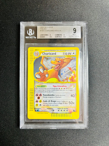 2003 SKYRIDGE ITALIAN #146 CHARIZARD HOLO R BGS 9